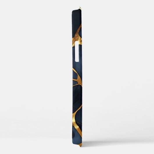 Japans Kintsugi Donkerblauw Case-Mate iPhone Case (Achterkant / Rechts)