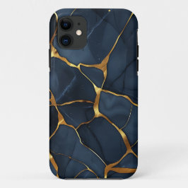Japans Kintsugi Donkerblauw Case-Mate iPhone Case