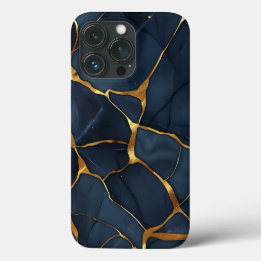 Japans Kintsugi Donkerblauw Case-Mate iPhone Case