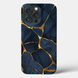 Japans Kintsugi Donkerblauw Case-Mate iPhone Case
