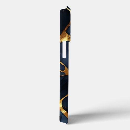 Japans Kintsugi Donkerblauw Case-Mate iPhone Case (Achterkant / Rechts)