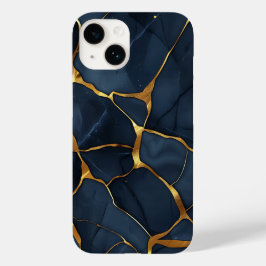 Japans Kintsugi Donkerblauw Case-Mate iPhone 14 Hoesje
