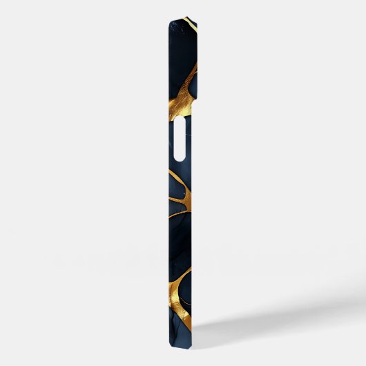 Japans Kintsugi Donkerblauw Case-Mate iPhone Case (Achterkant / Rechts)