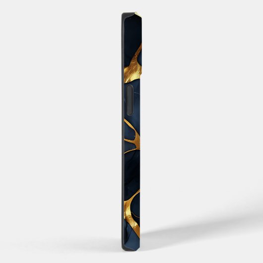 Japans Kintsugi Donkerblauw Case-Mate iPhone Case (Achterkant / Rechts)