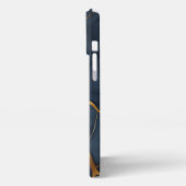 Japans Kintsugi Donkerblauw iPhone Hoesje (Linkerkant)