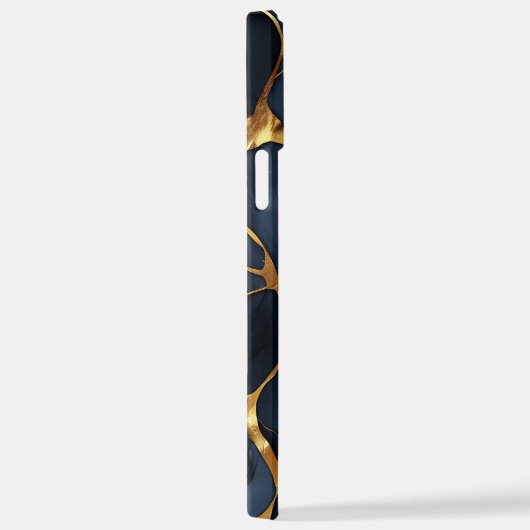 Japans Kintsugi Donkerblauw iPhone Hoesje (Rechterkant)