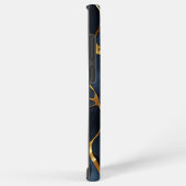 Japans Kintsugi Donkerblauw Samsung Galaxy Hoesje (Rechterkant)