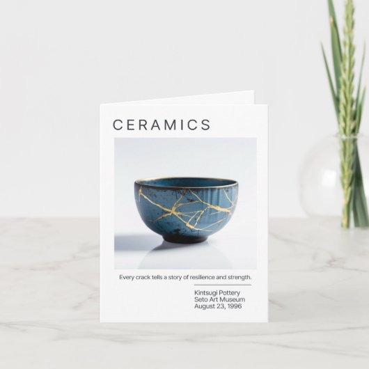 Japans Kintsugi Pottery Kaart (Voorkant)