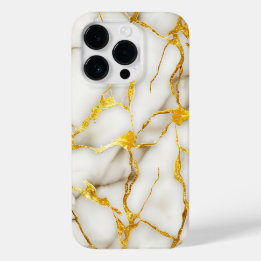 Japans Kintsugi Wit Goud Case-Mate iPhone 14 Pro Hoesje