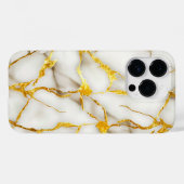 Japans Kintsugi Wit Goud Case-Mate iPhone Case (Achterkant (horizontaal))