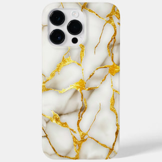 Japans Kintsugi Wit Goud Case-Mate iPhone 14 Pro Max Hoesje
