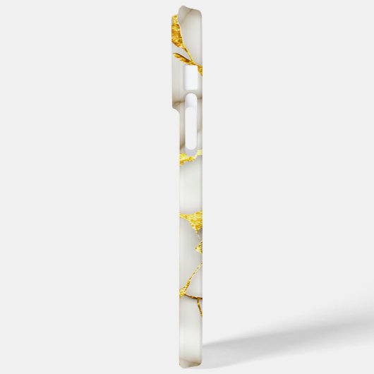 Japans Kintsugi Wit Goud Case-Mate iPhone Case (Achterkant / Links)