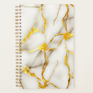 Japans Kintsugi Wit Goud Planner