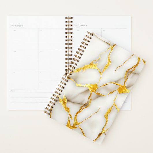 Japans Kintsugi Wit Goud Planner (Display)