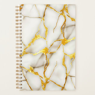 Japans Kintsugi Wit Goud Planner