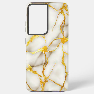 Japans Kintsugi Wit Goud Samsung Galaxy Hoesje