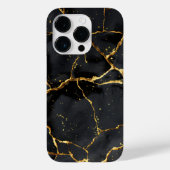 Japans Kintsugi Zwart & Goud Case-Mate iPhone Case (Achterkant)