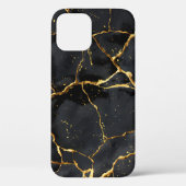 Japans Kintsugi Zwart & Goud Case-Mate iPhone Case (Achterkant)