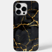 Japans Kintsugi Zwart & Goud Case-Mate iPhone Case (Achterkant)
