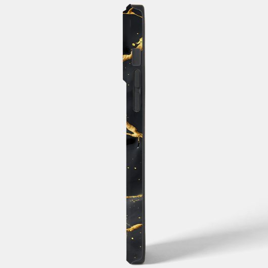 Japans Kintsugi Zwart & Goud Case-Mate iPhone Case (Achterkant / Links)