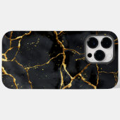 Japans Kintsugi Zwart & Goud Case-Mate iPhone Case (Achterkant (horizontaal))