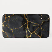 Japans Kintsugi Zwart & Goud Case-Mate iPhone Case (Achterkant (horizontaal))