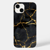Japans Kintsugi Zwart & Goud Case-Mate iPhone Case (Achterkant)