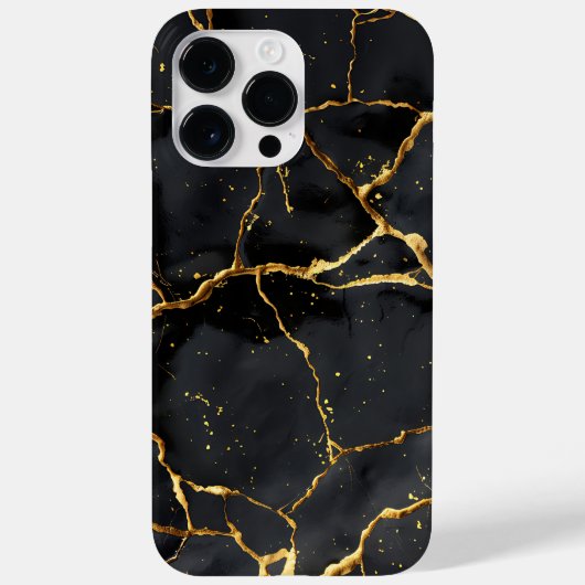 Japans Kintsugi Zwart & Goud Case-Mate iPhone Case (Achterkant)