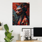 Japans Kitsune Mask Poster (Thuiskantoor)