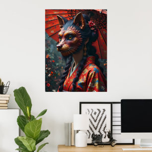 Japans Kitsune Mask Poster
