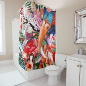 Japans kleurengordijn voor kleurenafdrukken douchegordijn (In situ)