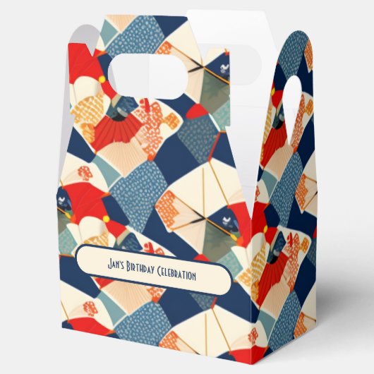 Japans kleurrijke cadeaudoos voor design | Geperso Bedankdoosjes (Geopend)