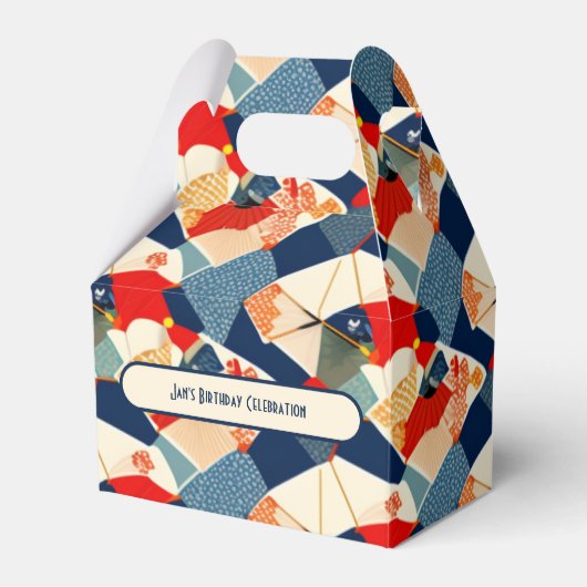 Japans kleurrijke cadeaudoos voor design | Geperso Bedankdoosjes (Voorkant Zijde)