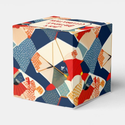 Japans kleurrijke cadeaudoos voor design | Persona Bedankdoosjes (Achterkant)