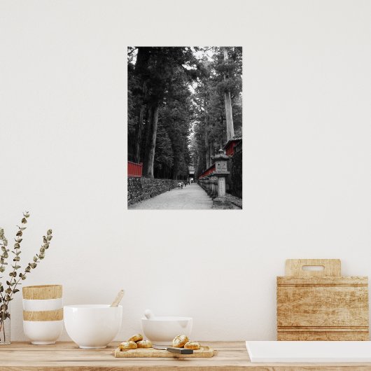 Japans klooster poster (Keuken)