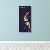 Japans Koi Bruiloft Liefhebbers Canvas Print (Insitu (Houten vloer))