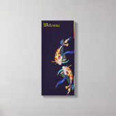 Japans Koi Bruiloft Liefhebbers Canvas Print (Voorkant)