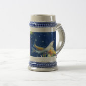 japans koi carp bier stein bierpul (Voorkant rechts)