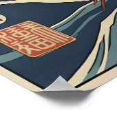 Japans Koi Fish Art Poster – symbool van kracht (Hoek)