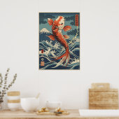 Japans Koi Fish Art Poster – symbool van kracht (Keuken)