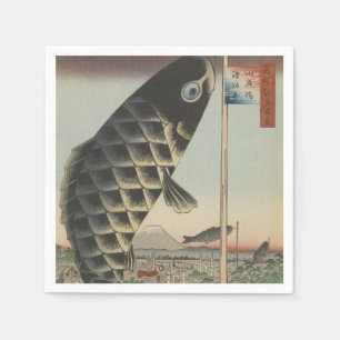 Japans Koi Fish Festival Flag Antiek Servet