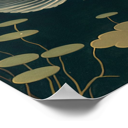  Japans koi Fish Pond Art Print Poster (Hoek)