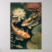  Japans koi Fish Pond Art Print Poster (Voorkant)