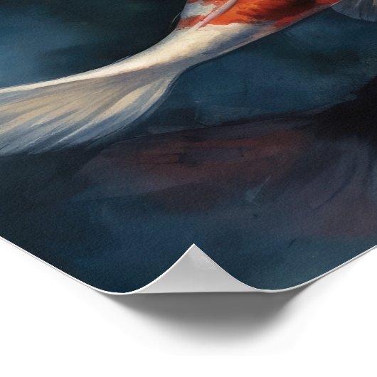 Japans Koi Fish Pond Art Print Poster (Hoek)