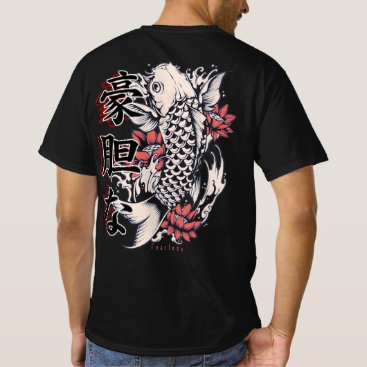 Japans Koi Fish Tshirt (Achterkant)