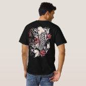 Japans Koi Fish Tshirt (Achterkant volledig)
