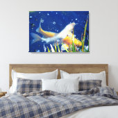 Japans koi karper canvas print (Insitu (Slaapkamer))