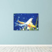 Japans koi karper canvas print (Insitu (Houten vloer))