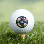 Japans Koi Monogram Initialen Golfballen (Insitu Shirt)