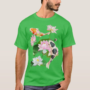 Japans Koi p Nishikigoi Vis Water Lelies Pads T-shirt